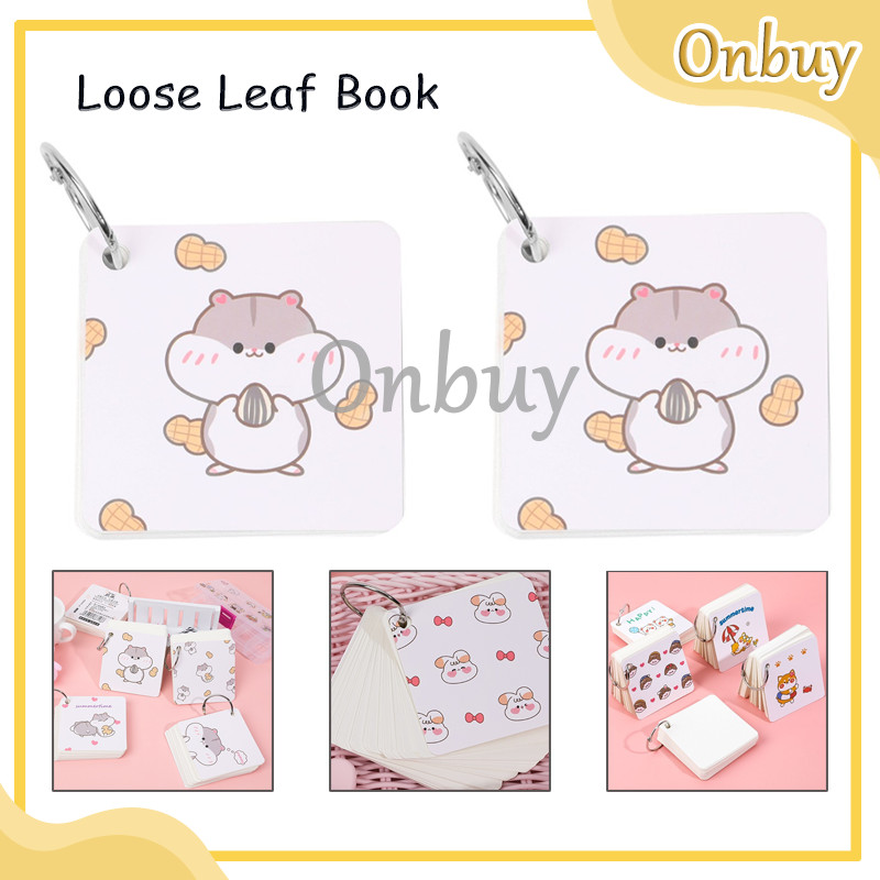 

Notebook Loose Leaf Book Sticky Note Gantungan Memo Hamster Dino Sticky Note Lucu