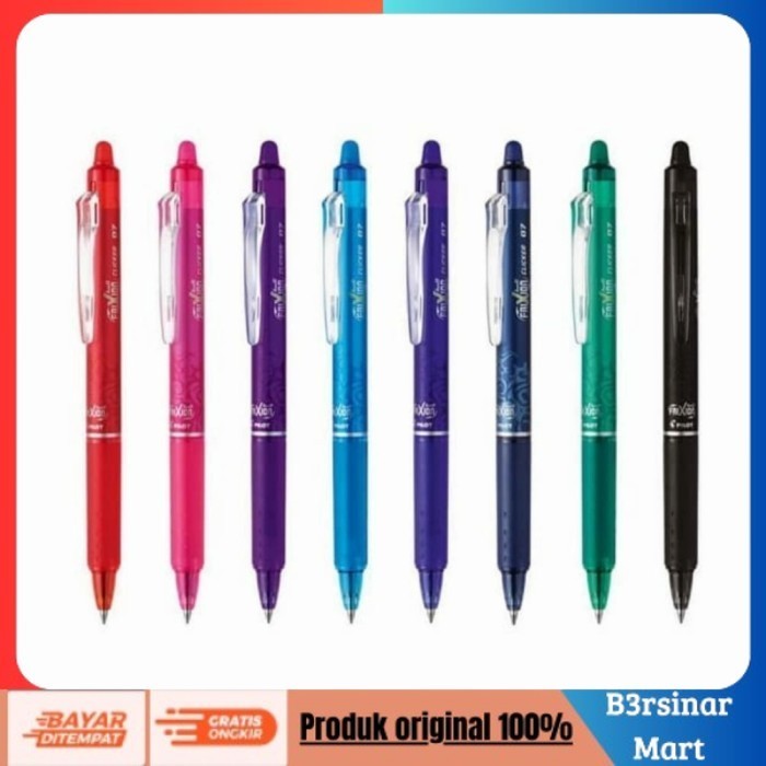 

[[KUALITAS TERBAIK]] Frixion Clicker // Pilot Frixion Clicker // Pulpen bisa dihapus Hitam, 0.5 COD