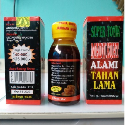 Madu tonik Super libido Alami tahan lama 10x lebih kuat I original 100%