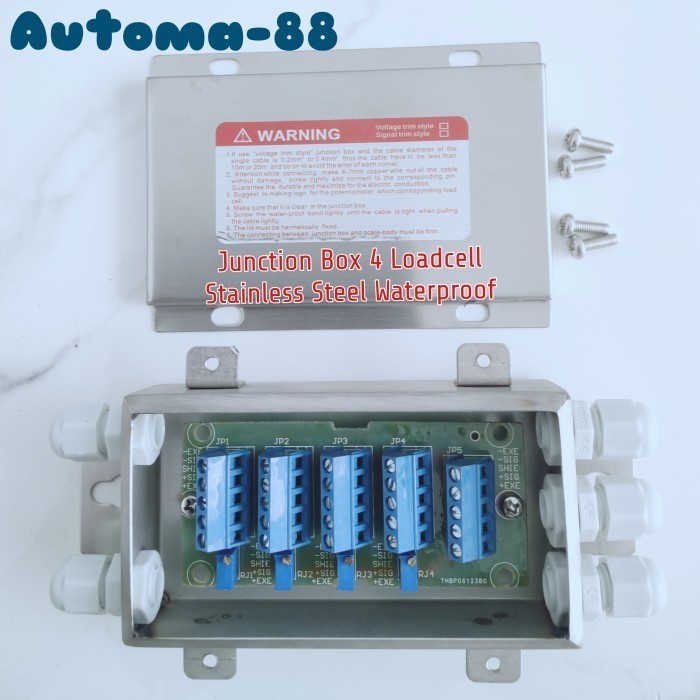 MN08 Load cell Box Stainless 4 Loadcell Jembatan Timbangan Mobil Waterproof