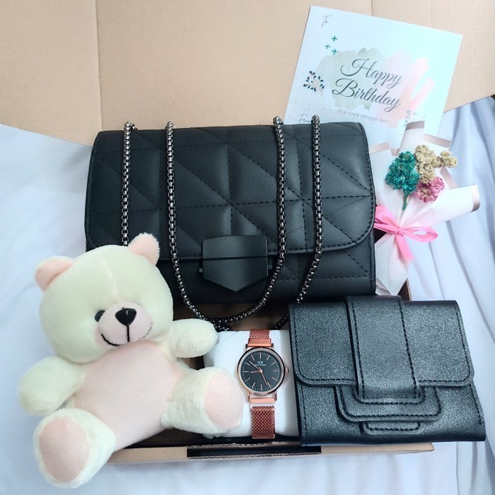 

(NEW) -Hampers Kado Ulang Tahun Cewek Hadiah Anniversary Wisuda Wanita - Set Alvea, Ulang Tahun