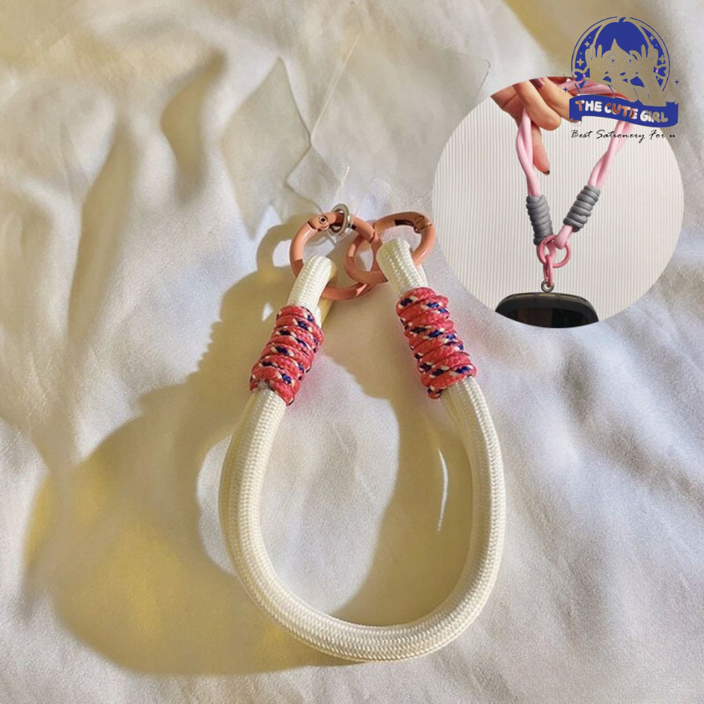 Tali HP String Gantungan Tali Pergelangan Tangan Dikepang Rantai Ponsel Antihilang Casing HP  -Stazi