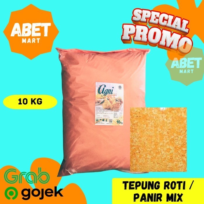 

TEPUNG ROTI MIX KARUNG KEMASAN 10kg - 10 Kg Campur Orange Putih Panir Bread Crumbs Risoles