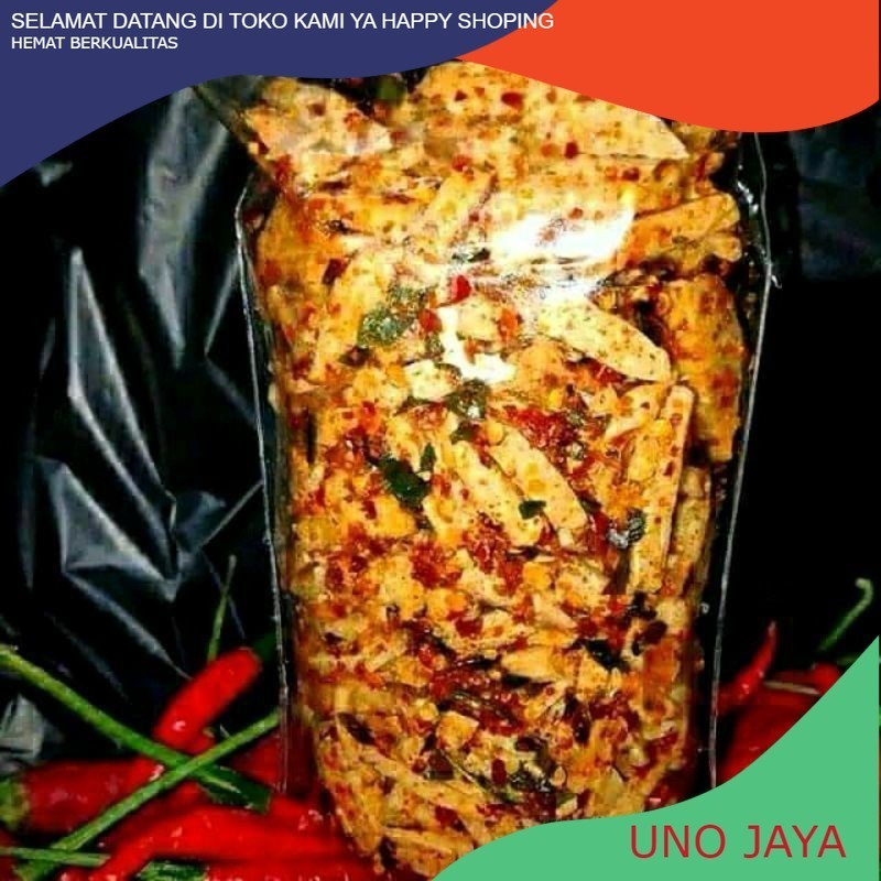 

ACEH-SNACK.UNO BASRENG PEDAS DAUN JERUK 250GR