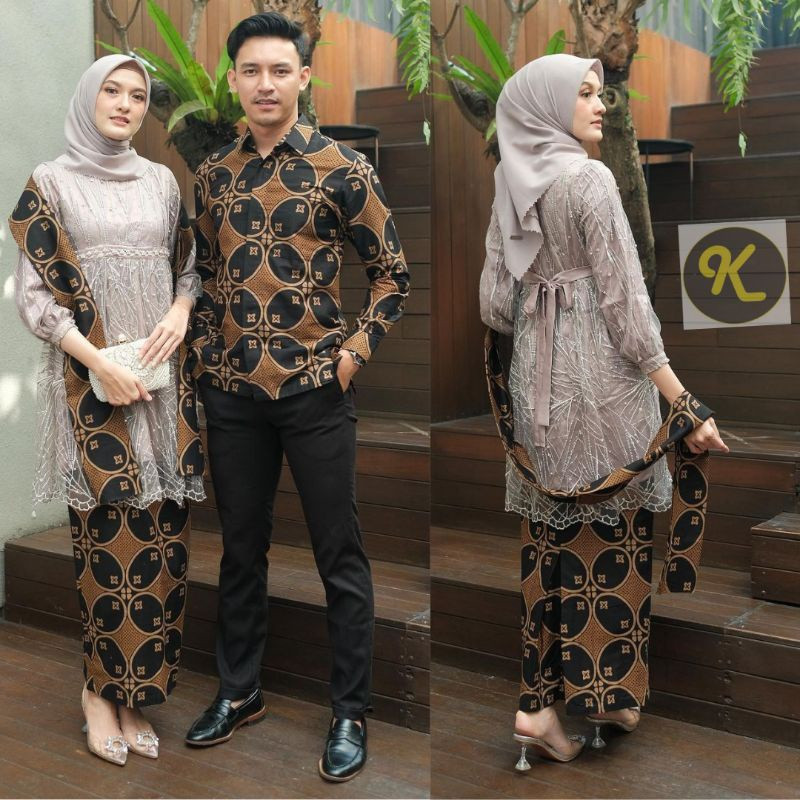 READY COUPLE JUMBO XXL - KEBAYA COUPLE JUMBO BAJU KONDANGAN COUPLE BRUKAT KEBAYA MODERN KEBAYA SET R