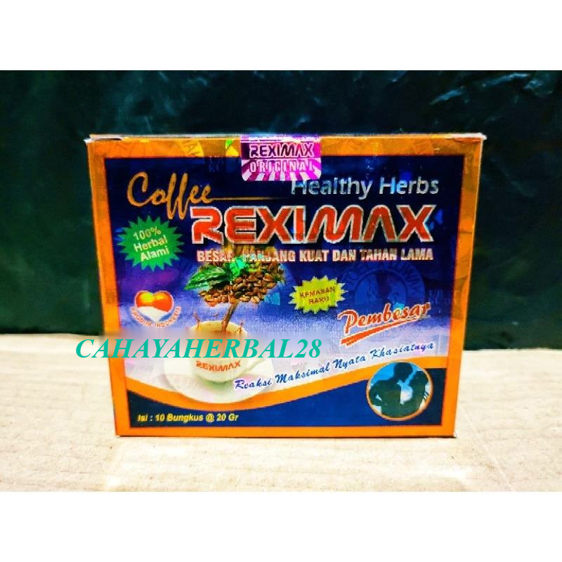 

KOPI REXIMAX 1BOX, KOPI STAMINA PRIA ISI 10 SASET