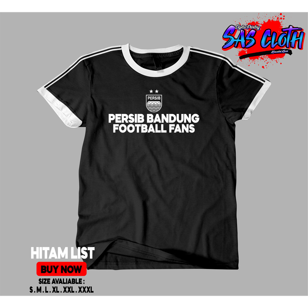 Kaos Baju T-Shirt Persib Bandung Football Fans - MAUNG BANDUNG | Tshirt Suporter Bola - Football - B