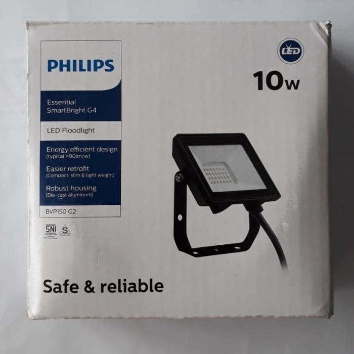 Philips BVP 150 Lampu Sorot LED 10W Flood Light 10 Watt BVP150 - 6500K Putih