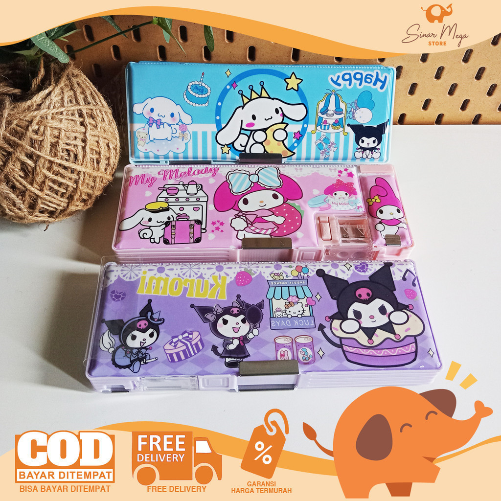 

Fancy Pencil Hard Case Kotak Magnet Sanrio Series 8200SLO-2 Tempat Pensil Besar