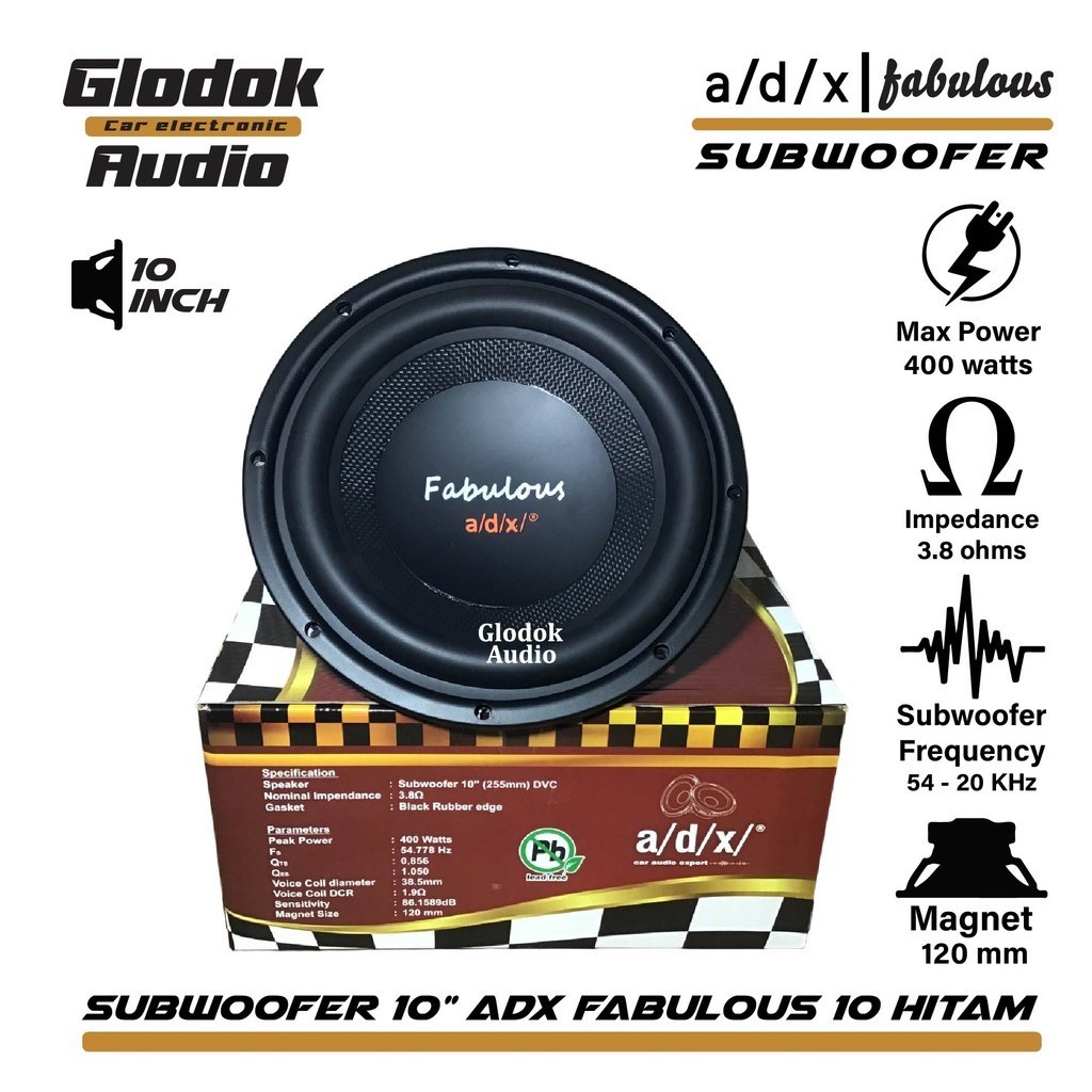 Subwoofer ADX Fabulous 10 inch