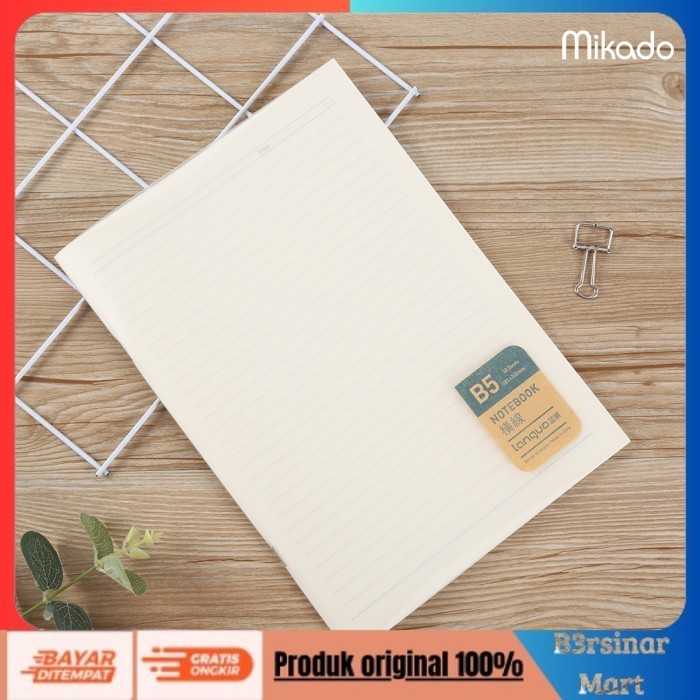 

[KUALITAS TERBAIK] Languo Notebook ( Grid, Ruled, Plain ) / Buku Catatan - Ruled Clear, A5
