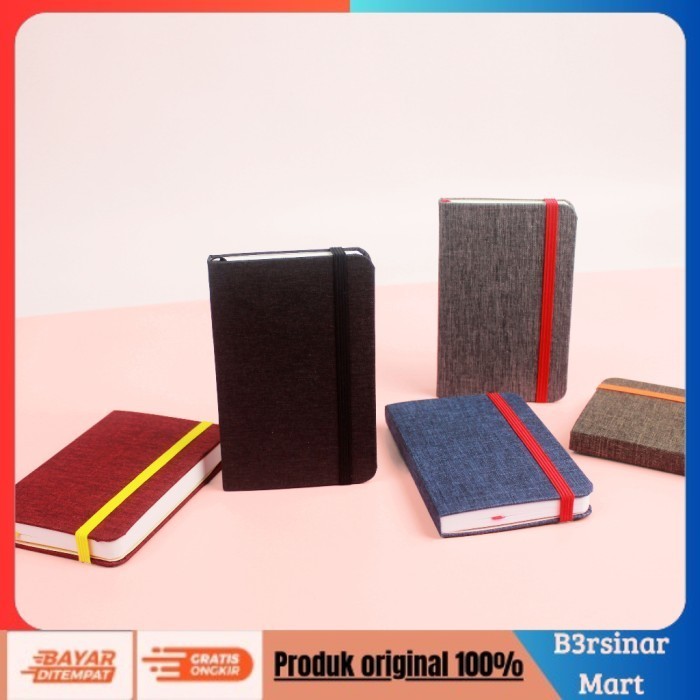 

[KUALITAS TERBAIK] Bukuqu Pocket Denim - Buku Saku Ukuran A6 - Merah, Polos