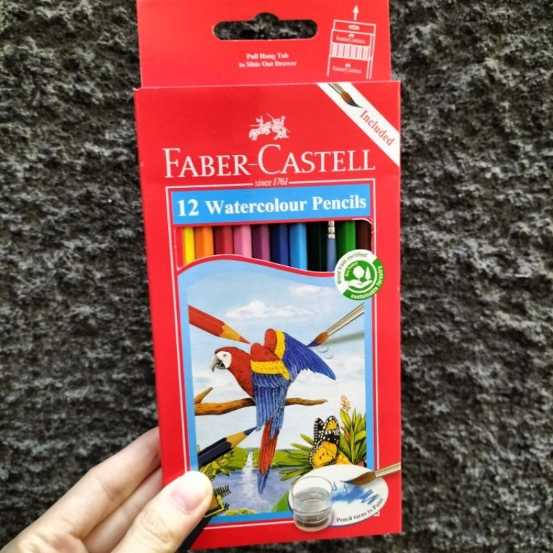 

Pensil 12 warna water colour FABERCASTELL - ABO
