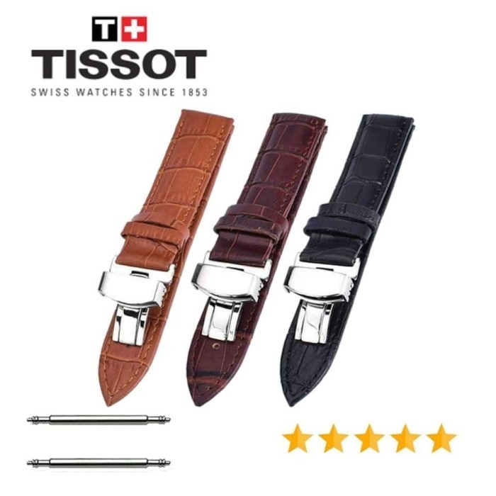 [TERMURAH] Tali jam strap leather Tissot 1853 18mm 20mm 22mm 24mm