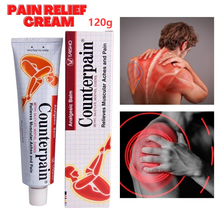 ⭐100% ORI⭐Counterpain 120gr - Thailand Counterpain Cream Taisho Counterpain / Thailand Hot Cream Kri