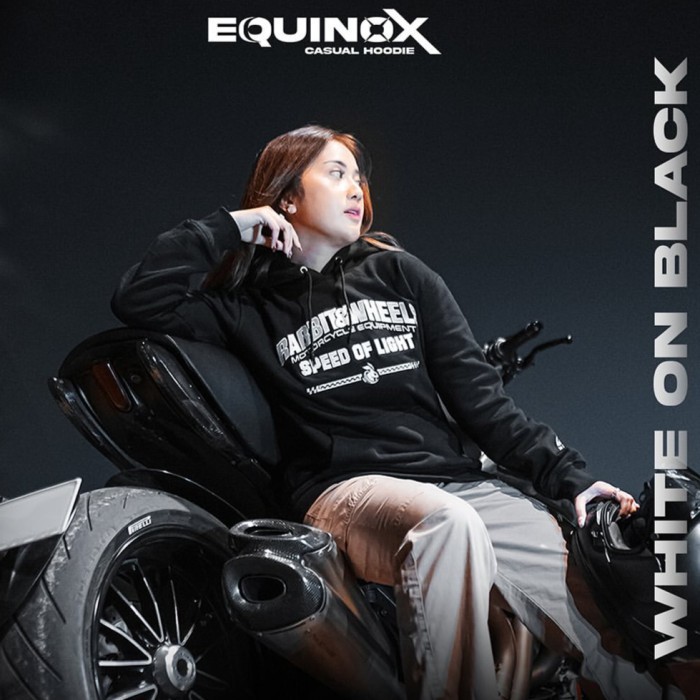 HOODIE CASUAL "EQUINOX WHITE" RABBIT AND WHEELS | ORIGINAL