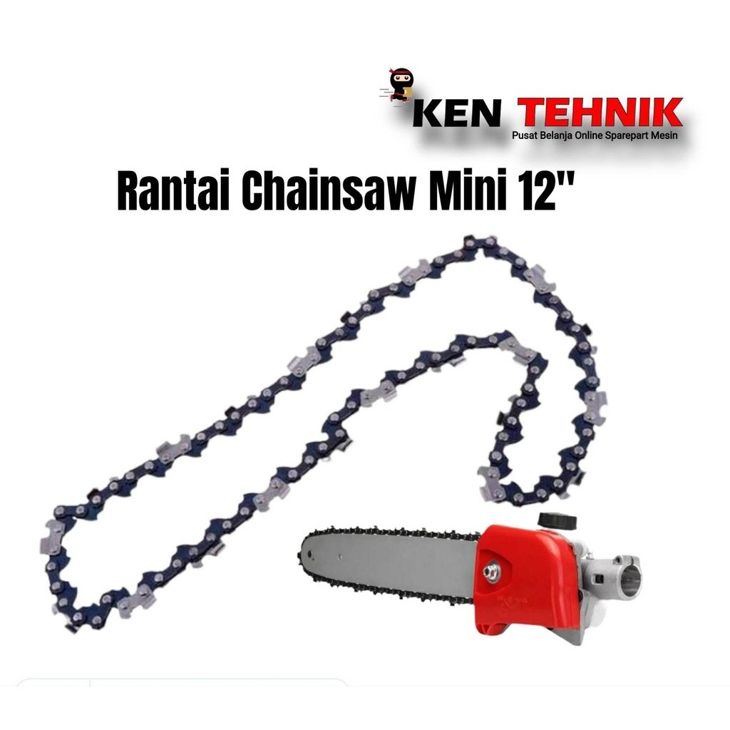 Rantai Chainsaw Mini Potong Rumput Bar 12inch