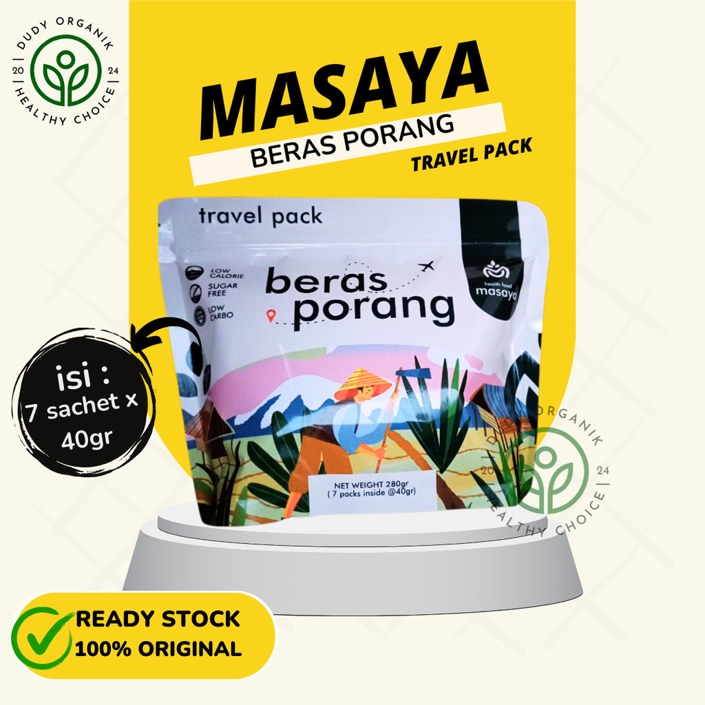 

Travel Pack Masaya Beras Porang - beras porang shirataki konjac diet health food