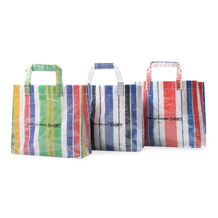 [TERMURAH] CDG SHIRT PVC Picnic Sheet Tote Bag - Blue