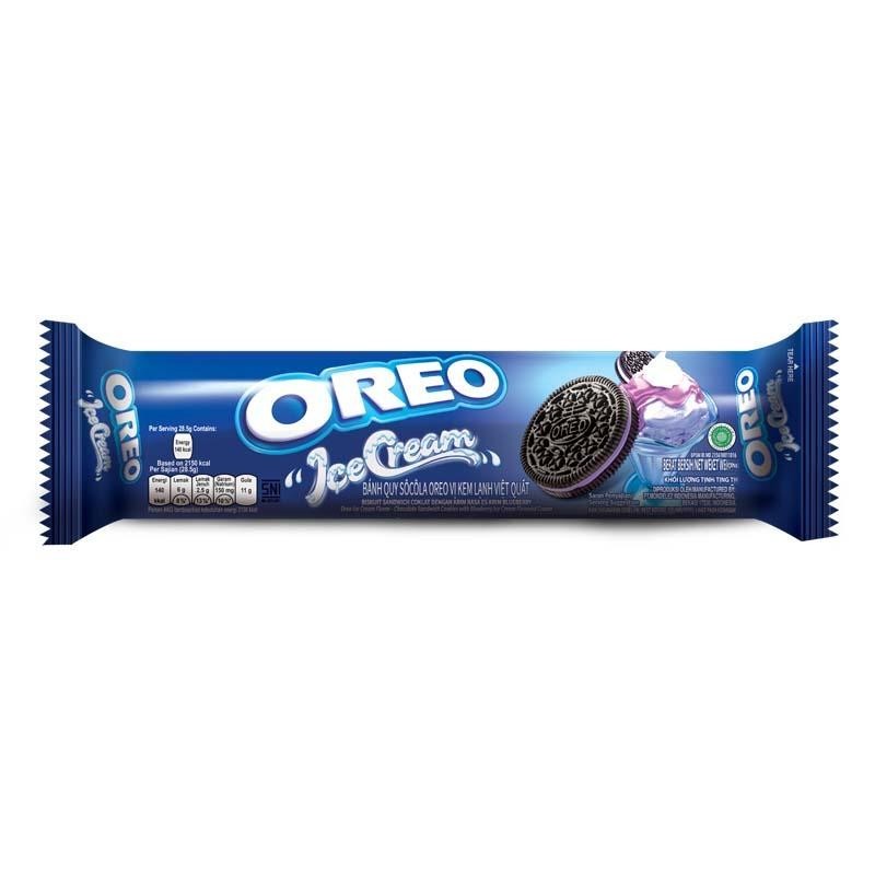 

K MURAH - OREO Biskuit Blueberry Ice Cream 119,6 g