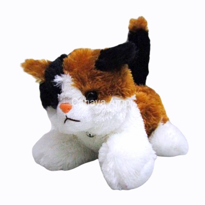 Lalalo_ Boneka Anak Kucing Lucu - Coklat Putih