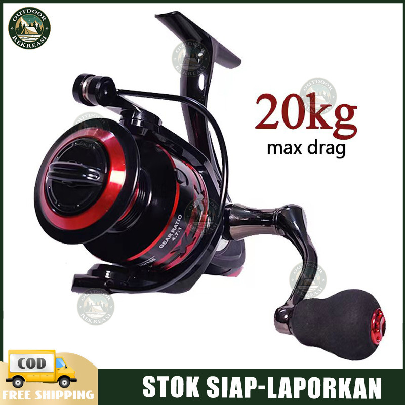 reel pancing murah kuat fishing reel  laut kuat 20 kg Kursi goyang besi Reel pancing logam max drag 
