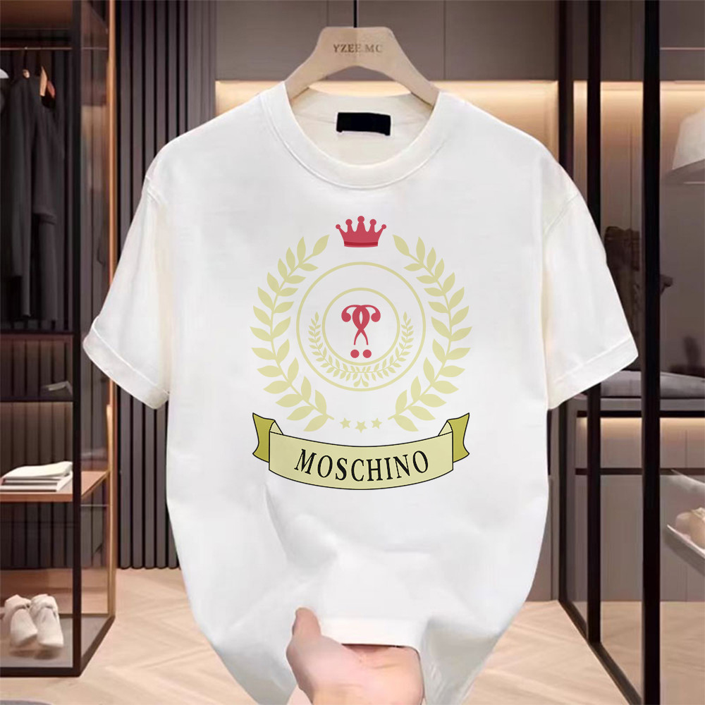 INXX Merek trendi T-shirt Oversize “moschino” Kaos Pria Distro Original 100% Premium QQ827