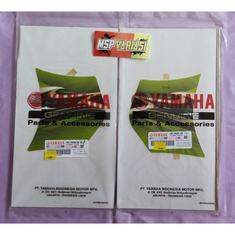 Genuine Part Striping List Stiker Yamaha Mio soul 2010/2011 Hijau Hitam Original Ori asli Yamaha Gen