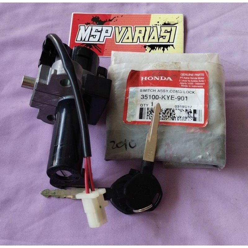 Original AHM 35100-KYE-901 Switch Assy Comb & Lock – Honda CB150 Verza, Mega Pro 2010, Verza 150