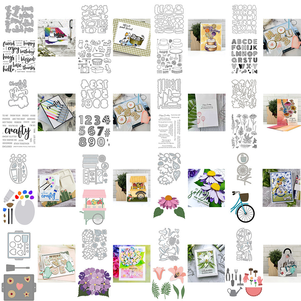 

E93-E165 DIY Scrapbooking Album Paper Card Decoration Craft Making Template