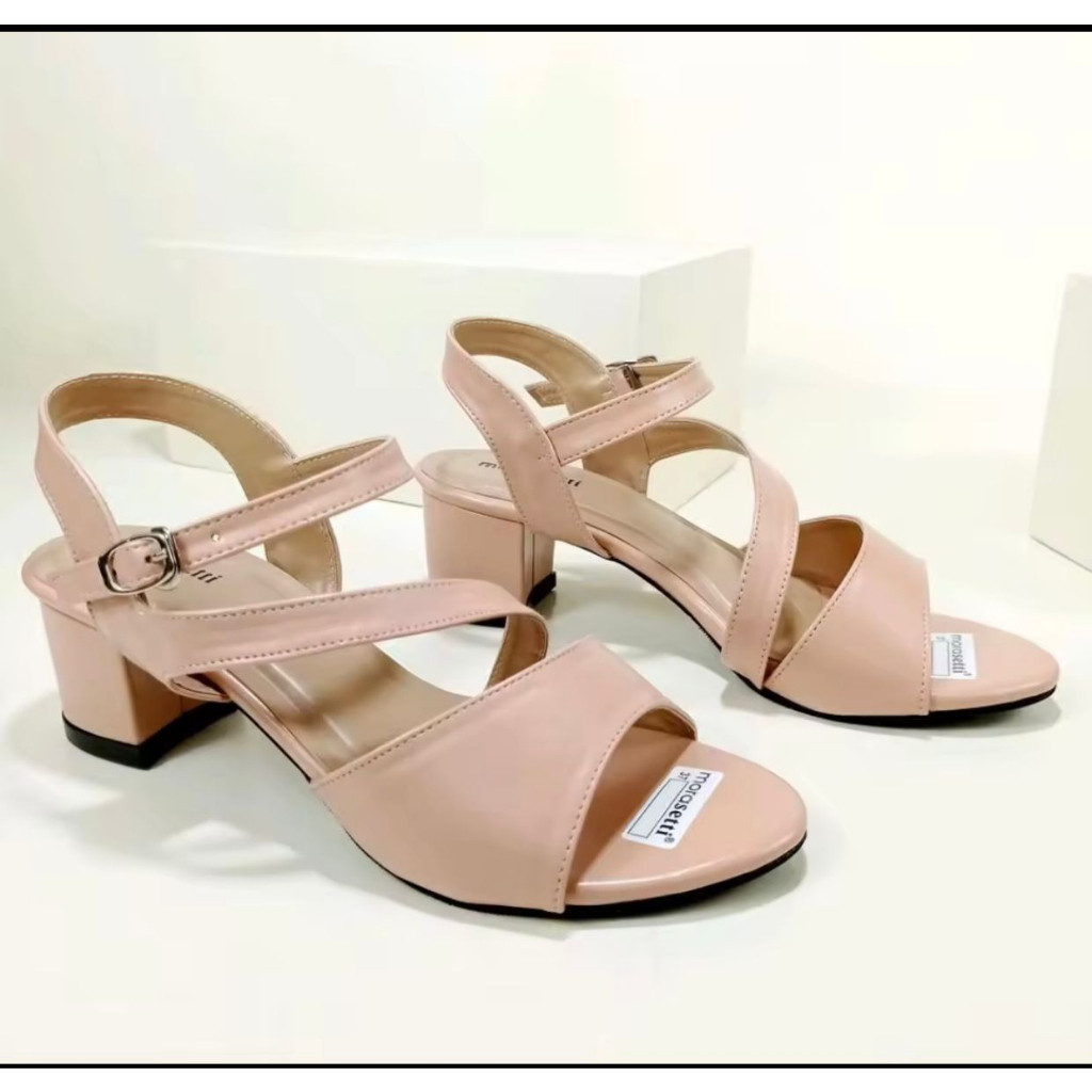 sandal wanita hak tahu 5cm terpopuler dan terbaik/sandal hak kaca perempuan 5cm