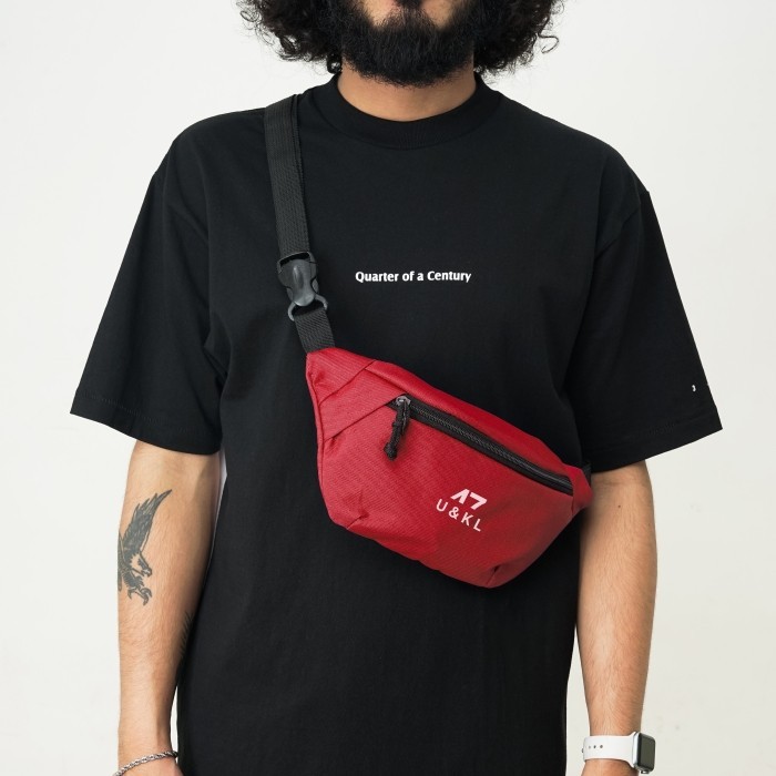 UNKL347 Tas Slingbag Cordura Tas Kecil Motif Red CIBA