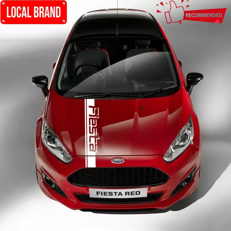Racing Sport Car Hood Bonnet Stripes Stickers For Ford Fiesta ST RS Hatchback 2008-2020 3-5 Doors Au