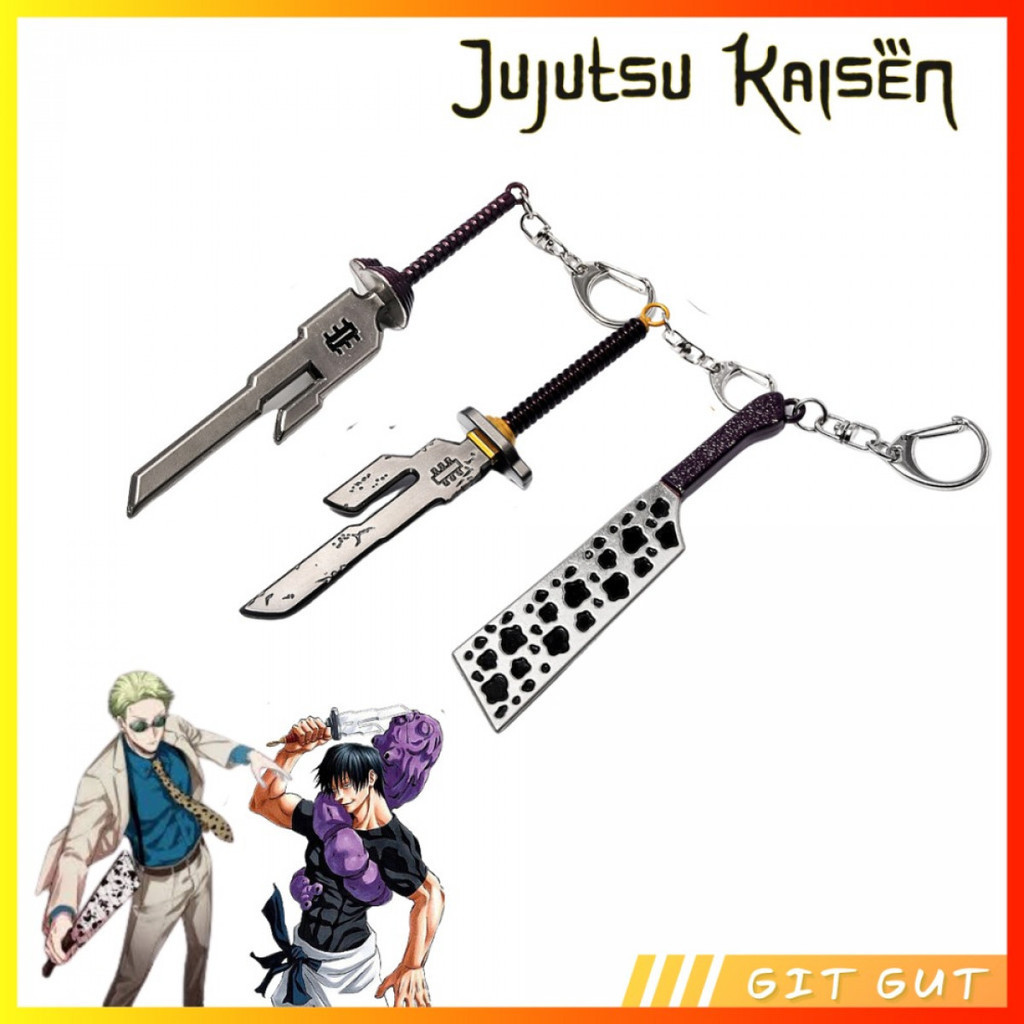 Keychain Gantungan Kunci Jujutsu Kaisen Toji Nanami Weapon Cursed Tool