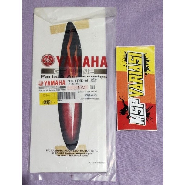 Striping Motor  Yamaha Vixion Old 2009 Merah hitam Original Ori asli Yamaha Genuine Part