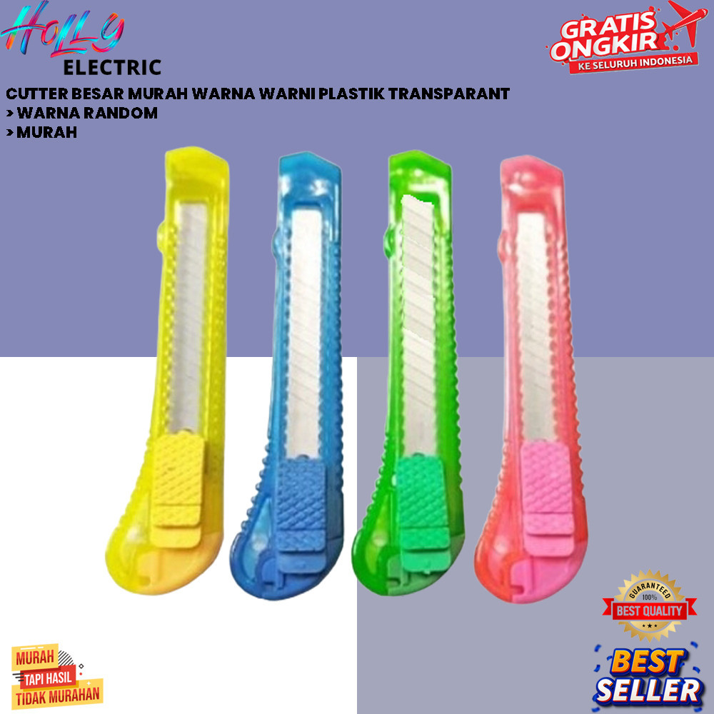 

CUTTER BESAR MURAH WARNA WARNI PLASTIK TRANSPARANT {HOLLY}