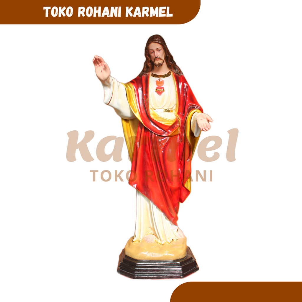 PATUNG YESUS 80 CM / PATUNG YESUS TANGAN TERBUKA UKURAN BESAR JUMBO