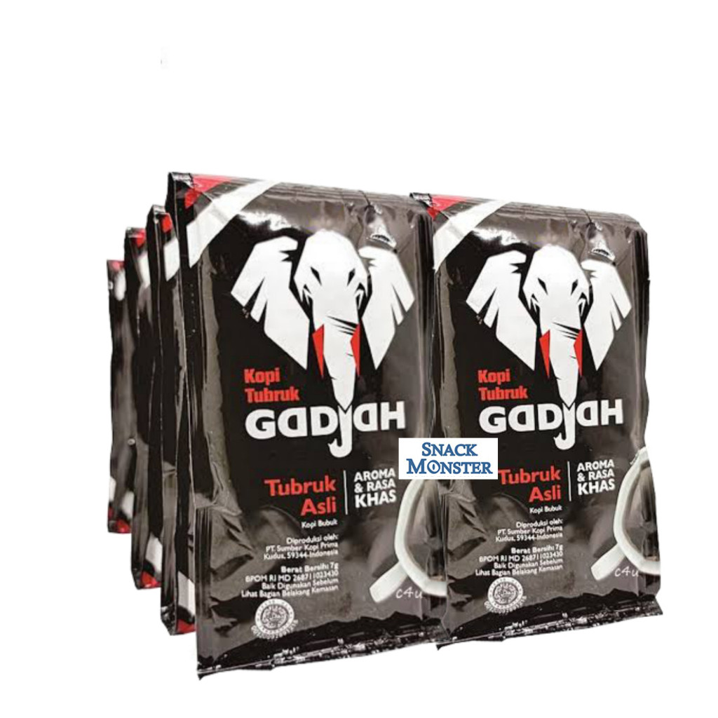 

Kopi Tubruk Gadjah Asli Renceng - Netto 20 pcs x 6 gr