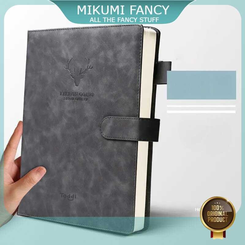 

FANCY Toddi Buku Catatan Harian Notebook Cover Kulit Magnetic Buckle - TL4