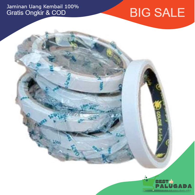 

DT12- DOUBLE TAPE 1/2 inc-DOUBLE TAPE KECIL 12MM