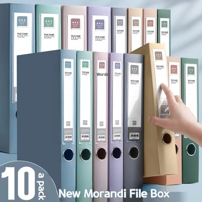 

10pcs Large Capacity A4 File Folder Multifunctional Waterproof Document Organizer Dustproof Desktop Storage Document Holder