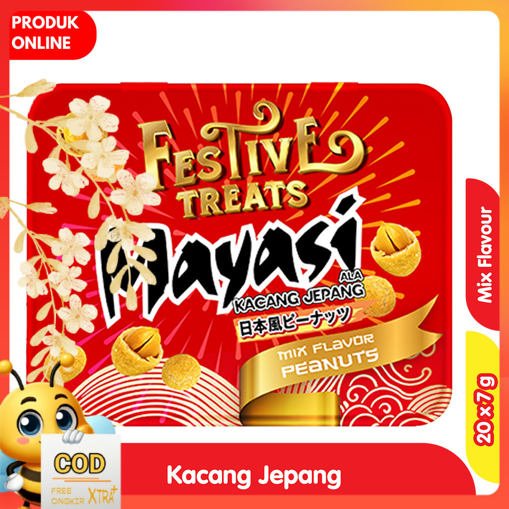 

Mayasi Festive Treats Kacang Jepang Mixed Flavor 20 x 7 g