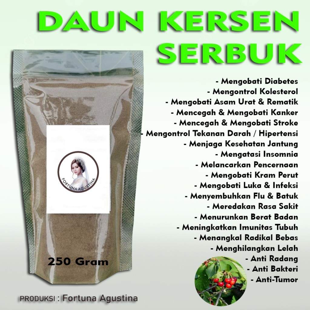 

Daun Kersen Serbuk Untuk Mengatasi Diabetes dan Kolesterol