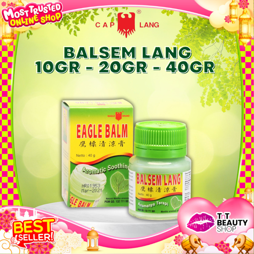 Balsem Lang 10gr - 20gr - 40gr - Balsem Lang - Pereda Nyeri Rasa Sakit - Aroma Terapi | TnT Beauty S