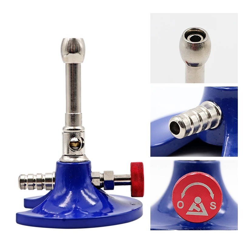 Dental Micro Bunsen Burner Rotatable Single Tube Gas Propane Light Lighter Laboratory Heating Equipm