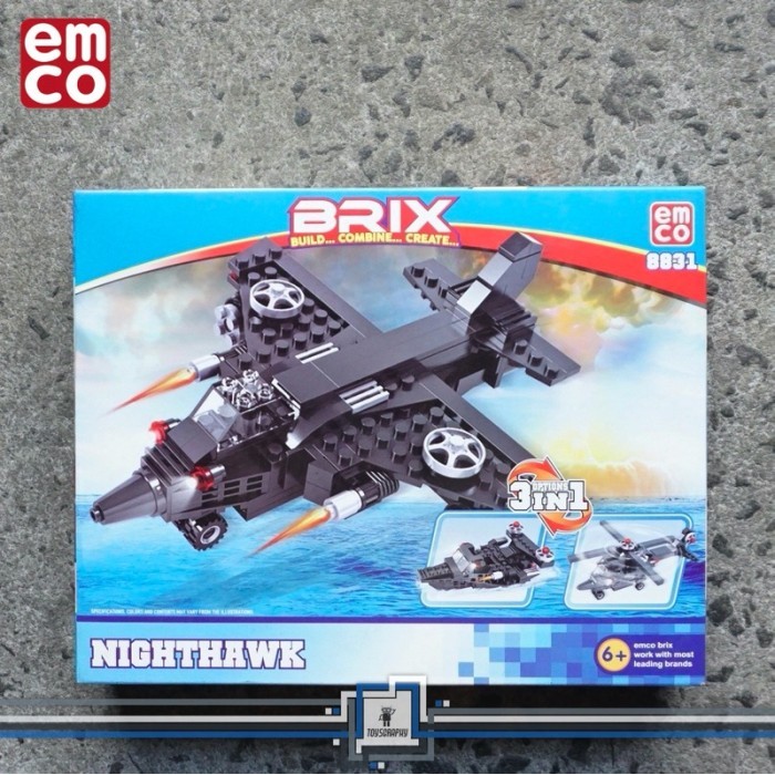 Emco Brix 8831 NIGHTHAWK Brick Mainan Anak Model Kit