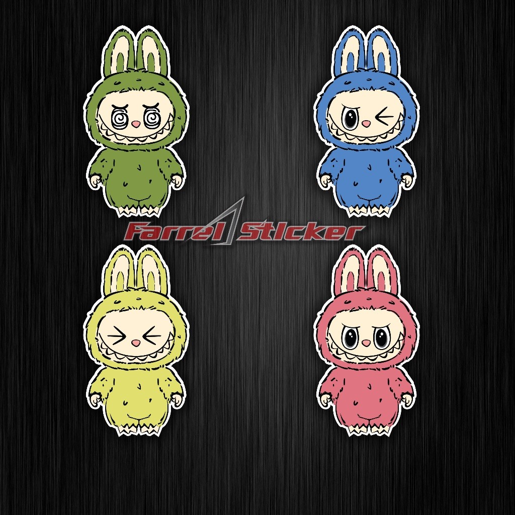 

Sticker Labubu Stiker LAbubu Viral Lucu 7 CM