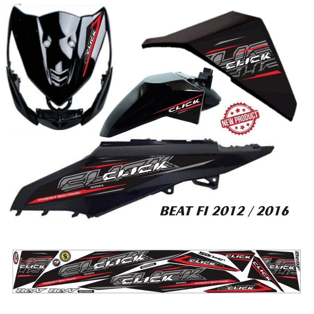 VARIASI STRIPING BEAT FI 2014 / STIKER BEAT FI 2015 STRIPING VARIASI MOTOR