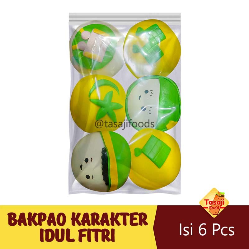 

Bakpao Karakter PaoKawan Idul Fitri Kartun Isi 6 Pcs