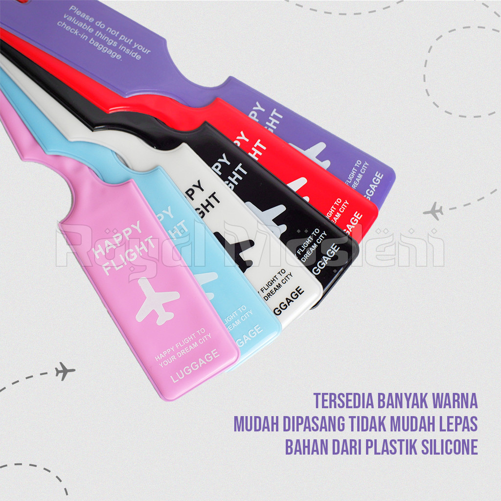 Penanda Koper Tulisan Tag, Tanda Tas Luggage Nama Identitas